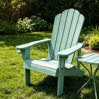 Chaises Adirondack en plastique imperméables et résistantes aux UV pour l'extérieur, vente en gros, pour le jardin