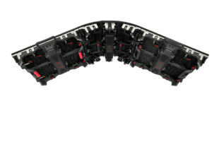 Panneaux vidéo LED flexibles d'intérieur pleine couleur P2.6, indice de protection IP30, prise en charge SDK, animation, OEM, pour salles d'exposition et centres commerciaux - Product Image 4