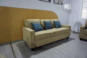 Vải Lanh Màu Vàng Văn Phòng Phẩm 3 + 2 + 1 Sofa Set Hot Bán Mới Nhất Thiết Kế Hiện Đại Đồ Nội Thất Phòng Khách Sofa Với 6 Đệm - Product Image 4