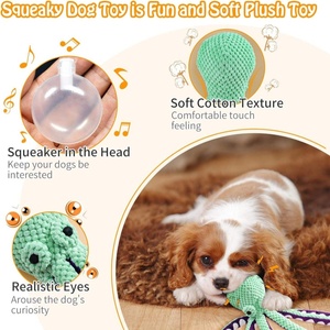 Evcil Kedi Köpek Aksesuarları Yüksek Kaliteli Ahtapot Ses Etkileşimli Çınlayan Yünlü Kedi Köpek Çiğneme Oyuncakları - Product Image 3