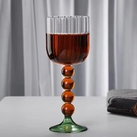 Verre à boire personnalisé en cristal vintage pour jus, lait, bière, champagne, vin, vaisselle de restaurant