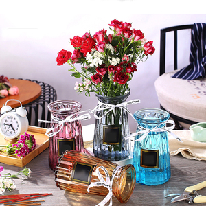 <span class=keywords><strong>Design</strong></span> contemporaneo di vetro moderno con cilindro trasparente di lusso personalizzato per ornamenti per feste nuziali - Product Image 2