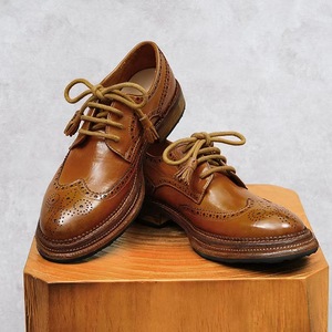 Chaussures de ville élégantes et luxueuses pour hommes, fabriquées à la main, en cuir véritable, style Goodyear, mocassins, chaussures habillées formelles, lacets Oxford, en cuir de cheval - Product Image 2