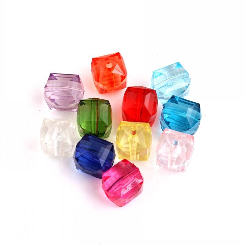 Wholesale Fashion New Chunky Crystal Cube Beads for Jewelry Making