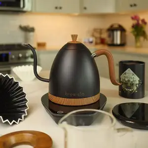 Brewista נייד נירוסטה יוצקים מעל מתכווננת קפה טפטוף יצרנית קומקום חשמלי 1l
