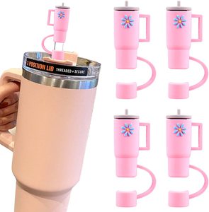 Topper in paglia di Silicone compatibile con Stanley bicchiere da 30 e 40 once con manico, coperchi con punta di paglia per accessori per tazze Stanley regali - Product Image 3