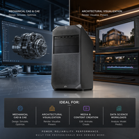 Station de travail Z4 G4 Tower Xeon W DDR4 PCIe pour conception CAO et rendu 3D, configuration personnalisée