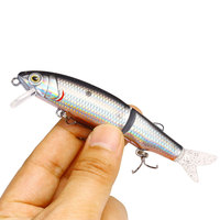 Ensemble de leurres durs multi-sections articulés et coulants de 11,5 cm et 14,5 g, type Minnow à queue souple, pour la pêche à la carpe