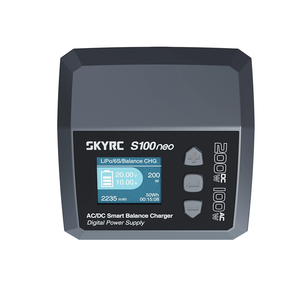 SkyRC S100 Innovation Dual Input 100W <b>Multifunctional</b> Intelligent Balanced Battery <b>Charger</b> (Metal Plastic) Drone - Product Image 3