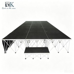 Shiny Matte Black Smart <b>Stage</b> Portable Trendy Panels for Commercial Party Ceremony - Product Image 1