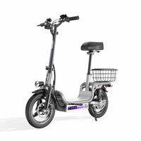 Trottinette électrique familiale portable et pliable pour enfants, 14 pouces, 48V 500W, batterie au lithium sans balais, deux roues, pour le shopping et la marche