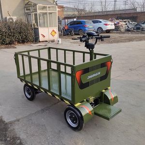 1000kg Load Electric Platform Cargo Carrier Trolley Heavy Loading Transport <strong>Cart</strong> Prices Small Flatbed Truck with 4 Wheels - Product Image 3