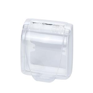 Cache-interrupteur transparent étanche type 86, panneau de protection en plastique pour prise de salle de bain, installation facile, design minimaliste - Product Image 2