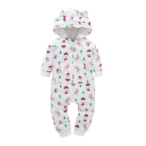 Autumn Winter Warm <b>Baby</b> Rompers Boys Hoodies Clothes Coral Fleece New Born Girls <b>Overall</b> Clothing Jumpsuits - Product Image 4
