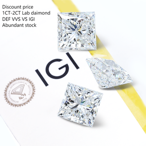 1.5CT 2CT 1CT IGI認定プリンセスカット卸売Starsgem CVD HPHTダイヤモンドDEF VS VVS特別割引価格ラボ成長ダイヤモンド - Product Image 1
