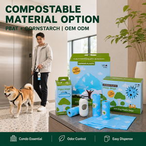 ผู้ผลิตตามสั่ง ถุงขยะสัตว์เลี้ยงย่อยสลายได้ตามมาตรฐาน ASTM D6400 ป้องกันการรั่วซึม เป็นมิตรกับสิ่งแวดล้อม ขายส่งจำนวนมาก บรรจุภัณฑ์แบบ OEM - Product Image 5