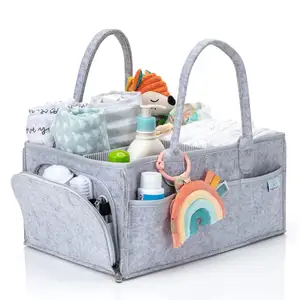 Caddy Organizer popok untuk popok, Tisu & perlengkapan kamar bayi lainnya-Caddy popok portabel untuk mengubah penyusun meja