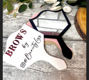 Tùy chỉnh cầm tay Prop gương cho Brow techniclan Acrylic tay gương Vanity gương - Product Image 1