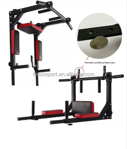 <span class=keywords><strong>Barre</strong></span> de traction réglable en acier, support mural pour la maison, station de dips, équipement de fitness, cadre de suspension pour la musculation - Product Image 2