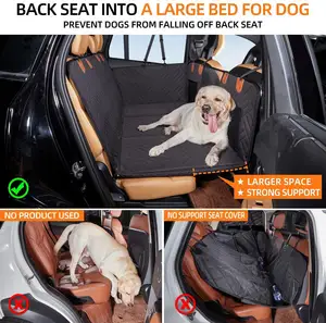 Ausgestellter Hund-Autositzbezug für hinteren Sitz extra groß mit starkem Harttisch Auto-Rücksitz-Verlängerungs-Hundepassage für alle Autos