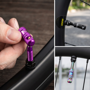 <span class=keywords><strong>Valve</strong></span> de <span class=keywords><strong>pneu</strong></span> <span class=keywords><strong>tubeless</strong></span> en alliage d'aluminium MUQZI 45/55/65/75/85/100 mm <span class=keywords><strong>Valve</strong></span> Presta pour vélo de route <span class=keywords><strong>VTT</strong></span> - Product Image 2
