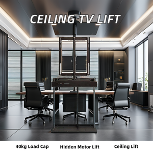 32-65 inch TV nâng cơ chế cơ giới điều khiển từ xa được phê duyệt cơ giới TV nâng Hệ thống điều khiển từ xa nhôm đứng - Product Image 5