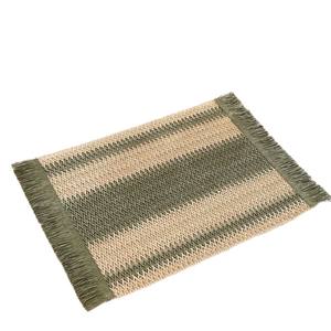 Gewebtes Papiers eil Tischset Matching Holiday Christmas Dekorative Tisch matte Jute Mixed Woven Cheese Tools Tisch matte für zu Hause - Product Image 5