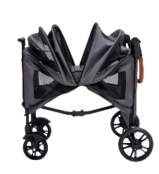 समायोज्य चार पहिया आउटडोर स्टलर बड़ी क्षमता एल्यूमीनियम ट्यूब कुत्ते यात्रा वाहक टिकाऊ फोल्डेबल पालतू पैदल चलने की आपूर्ति - Product Image 3