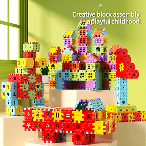 LEZA BABY Usine Vente Directe Coloré DIY Blocs Éducatifs à Empiler Puzzle Jouets Interactifs Parent-enfant pour Enfants - Product Image 3