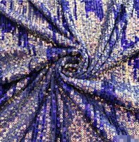 Broderie de sequins bicolore personnalisée de qualité supérieure pour les mariages printemps-été et la haute couture