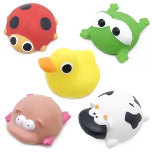 Baby Bathing Toy Animal Baby Bathing Pool 5 Piece Set PVC Plastic String Bag Unisex Plastic Baby Bath Tub DUCK