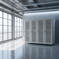 Armoire réseau 19 pouces Série LNS 18U-60U Charge 1000 kg IP20 Rails réglables KD Plat Pack Rack Serveur Centre de Données