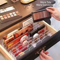 Acrylique Lucite Clear Cube Maquillage Organisateur Haute Qualité Maquillage Brosse Organisateur Cosmétique Plateau