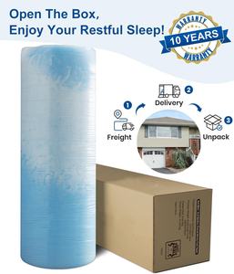 Material de silicona de enfriamiento suave de 2 pulgadas a 4 pulgadas para aliviar la presión colchón de espuma viscoelástica gel infundido <span class=keywords><strong>Topper</strong></span> fresco - Product Image 6