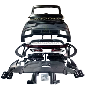 Kit de Carrocería Modificado 25, Componentes de Parachoques Delantero Compatibles con <span class=keywords><strong>Porsche</strong></span> <span class=keywords><strong>Macan</strong></span> 2011-2017, Capó y Paneles de Guardabarros - Product Image 2