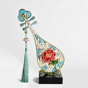 Ornement <span class=keywords><strong>de</strong></span> lute chinoise Evelyn Pipa, artisanat en émail, élégant et luxueux, décoration d'intérieur, cadeau pour une maison chaleureuse - Product Image 4