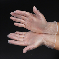 Fournitures médicales, gants d'examen médical, gants de sécurité en vinyle, sans poudre, transparents, jetables