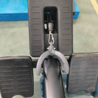Komersial duduk Horizontal Pully intensitas tinggi dengan beban Pin Premium Q235 tabung Oval Air Spring Gym peralatan kebugaran