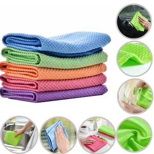 Magic Cloth Household Microfiber Fish Scale Cleaning Cloth