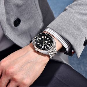 Benyar Men's Automatic Mechanical <b>Watch</b> Stainless Steel <b>Case</b> 50m Waterproof Folding Clasp BY-5211M - Product Image 2