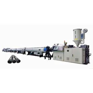 HDPE su temini ve gaz kaynağı boru ekstrüzyon makinesi hattı/plastik ekstruder makinesi