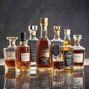 Botellas de whisky vodka Gin de cristal personalizables para licores de marca propia - Product Image 5