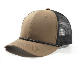 Casquette Trucker en Coton Vierge à 6 Panneaux avec Visière Réglable, Logo Personnalisé, Décontractée pour l'Extérieur - Product Image 4