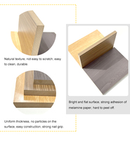 Panneau de fibres de bois de densité moyenne E2 de haute qualité 18mm panneau de MDF de mélamine avec placage de bois Design moderne écologique