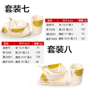 Melamine Tableware <b>Set</b> Bowl Plate And Dish <b>Set</b> For Hotel <b>Restaurant</b> Use With Floral Pattern Round Shape Daily Occasion - Product Image 5