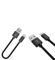 Câble de synchronisation de données USB TYPE C de haute qualité, vitesse de charge rapide QC 3.0, port Type-C, longueur courte de 20 cm, pour accessoires de téléphone portable
