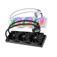 Refroidisseur d'eau 360mm Vente en gros Système de refroidissement liquide PC Couleur blanche Ventilateurs ARGB 3x120mm Compatible avec Intel/AMD Support OEM/ODM