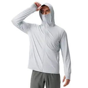 Özel UPF 50 + hafif uzun kollu balıkçılık gömlek UV koruma erkekler su geçirmez T Shirt yürüyüş balıkçılık Hoodie