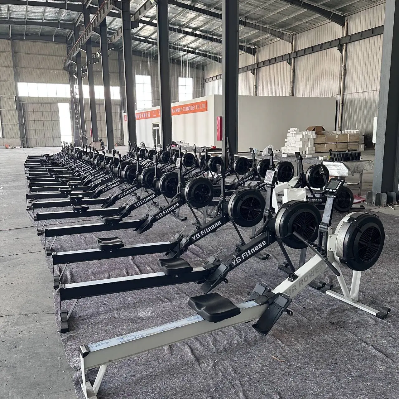 YG-R004 fabrika doğrudan satış fitness ekipmanları hava manyetik kürek makinesi hava rower hava kürek makinesi