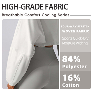 T-<span class=keywords><strong>shirt</strong></span> court ample en <span class=keywords><strong>coton</strong></span> modal pour <span class=keywords><strong>femme</strong></span>, col rond, épaules tombantes, tendance TikTok, pour le yoga et la remise en forme - Product Image 4